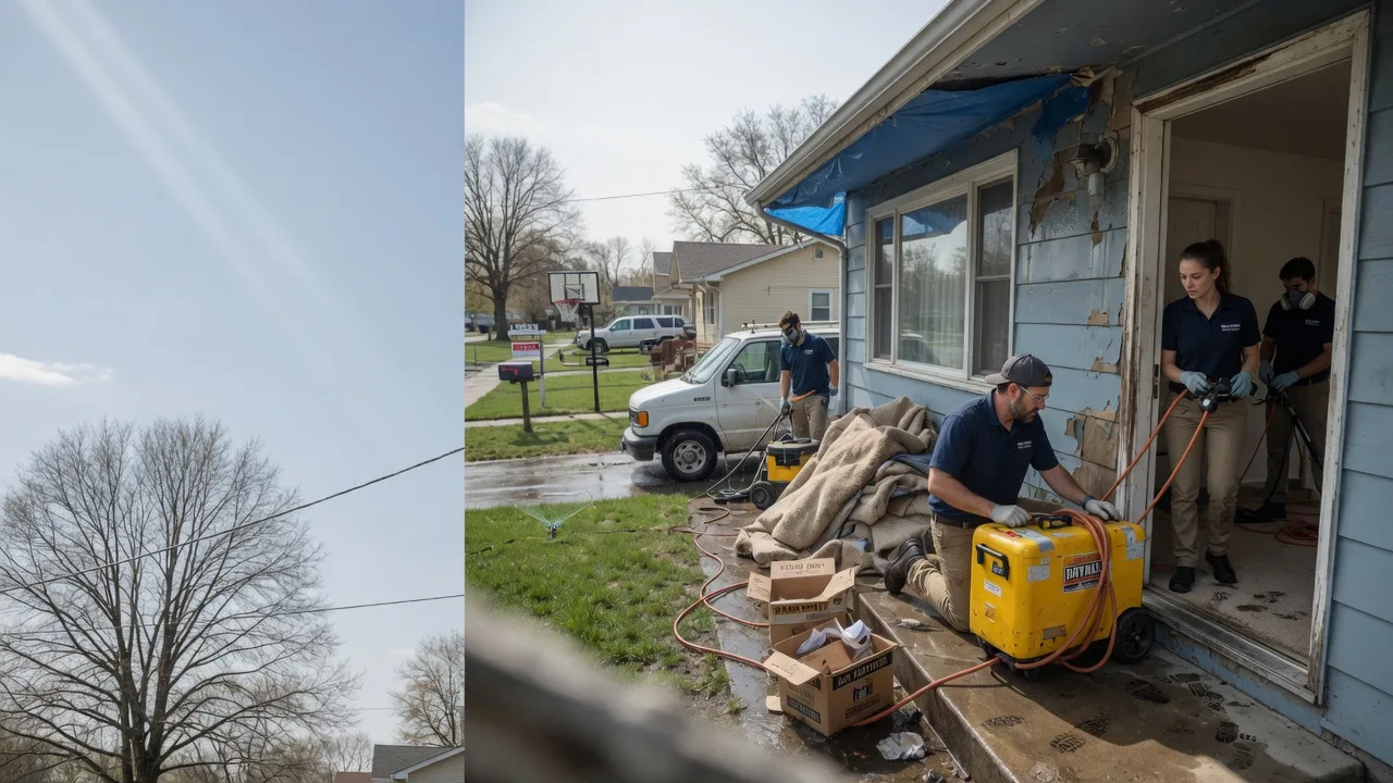 Basement Flood Cleanup in La Cygne, KS near me